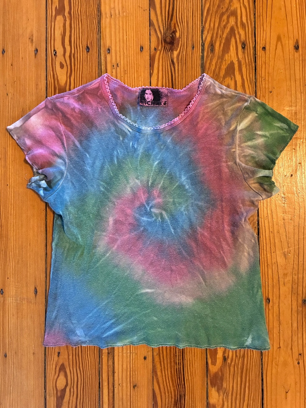 Vintage 90’s Tie Dye Grunge Hippie Crop Tee